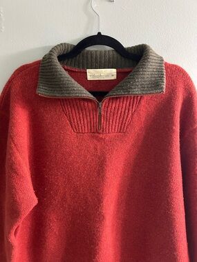 Irelandseye premium knit 1/4 zip 100% wool sweater